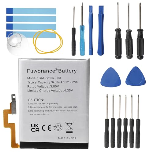 Fuworance 3400 mAh 3,80 V BAT-58107-003 Akku, kompatibel mit Blackberry Windermere, Passport 4G, SQW100-1, SQW100-3, Q30 Smartphone, Lithium, 12,92 Wh, mit Werkzeugkasten Fuworance 3400 mAh 3,80 V BAT-58107-003 Akku, kompatibel mit Blackberry Windermere, Passport 4G, SQW100-1, SQW100-3, Q30 Smartphone, Lithium, 12,92 Wh, mit Werkzeugkasten von Fuworance