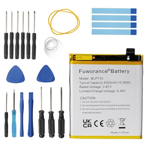 Fuworance 4000 mAh 3,87 V BLP735 Ersatzakku kompatibel mit Oppo Reno 2 PCKM70 PCKT00 PCKM00 CPH1907 Smartphone Lithium Polymer mit einem Werkzeugset 15,48 Wh Fuworance 4000 mAh 3,87 V BLP735 Ersatzakku kompatibel mit Oppo Reno 2 PCKM70 PCKT00 PCKM00 CPH1907 Smartphone Lithium Polymer mit einem Werkzeugset 15,48 Wh von Fuworance