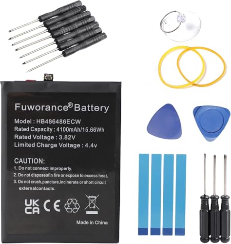 Fuworance 4100 mAh 3,82 V HB486486ECW Ersatz-Akku kompatibel mit Huawei Mate 20 Pro / P30 Pro LYA-L09, LYA-L0C, LYA-L29, VOG-L09, VOG-L04, VOG-AL00, VOG-TL00 Telefonakku Fuworance 4100 mAh 3,82 V HB486486ECW Ersatz-Akku kompatibel mit Huawei Mate 20 Pro / P30 Pro LYA-L09, LYA-L0C, LYA-L29, VOG-L09, VOG-L04, VOG-AL00, VOG-TL00 Telefonakku von Fuworance