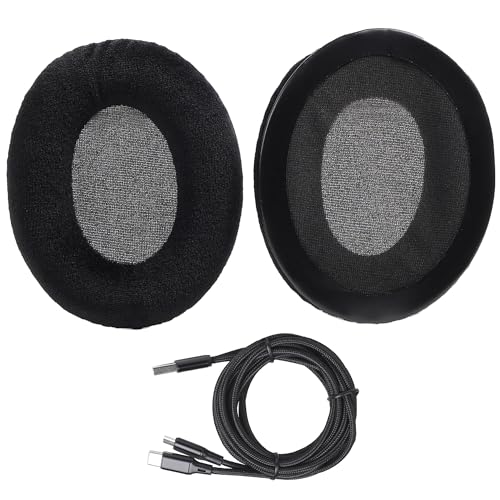 Fuworance Ersatz-Ohrpolster Ohrmuscheln Ersatzpolster Ersatz Ohrpolster Velours Ersatz Ohr Polster für Kopfhörer von Kinston HyperX CloudII/Cloud2/CloudII/Alpha/Flight/Stinger/Core mit Ladekabel Fuworance Ersatz-Ohrpolster Ohrmuscheln Ersatzpolster Ersatz Ohrpolster Velours Ersatz Ohr Polster für Kopfhörer von Kinston HyperX CloudII/Cloud2/CloudII/Alpha/Flight/Stinger/Core mit Ladekabel von Fuworance