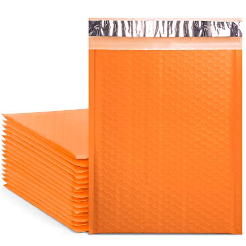 Fu Global #2 Luftpolsterumschläge, 21,6 x 30,5 cm, Orange, 25 Stück von Fuxury