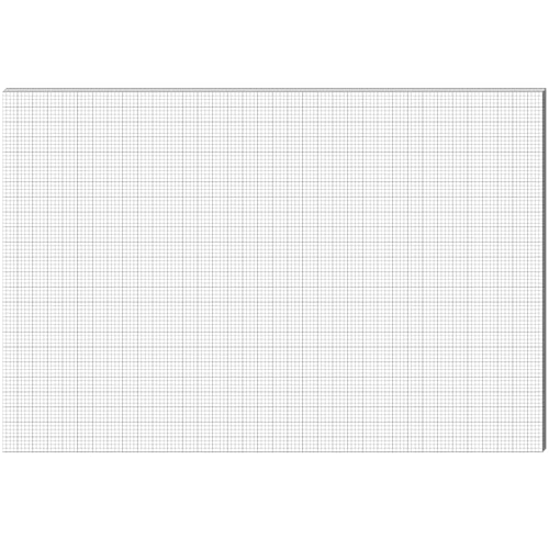 Fuyoooo 50 Blatt Graph Paper Pad 61 x 91,4 cm große Grafik 2,5 cm und 0,6 cm liniertes Rasterpapier für Ingenieure, Architekten, Designer, Mathematiker, Zeichner, Skizze, Haus, kommerzielle Baupläne von Fuyoooo
