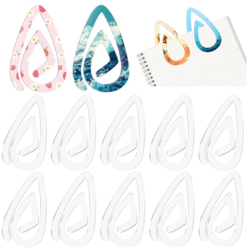 Fuyoooo Acryl-Büroklammern, 10,2 x 6,3 cm, Jumbo-Papierklammern, transparent, für Wärmeübertragung, DIY-Design, personalisierte Clips zum Basteln, Geschenk für Büro, Klassenzimmer, 12 Stück Fuyoooo Acryl-Büroklammern, 10,2 x 6,3 cm, Jumbo-Papierklammern, transparent, für Wärmeübertragung, DIY-Design, personalisierte Clips zum Basteln, Geschenk für Büro, Klassenzimmer, 12 Stück von Fuyoooo