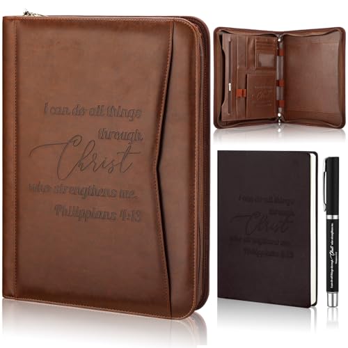 Fuyoooo Christliche Geschenke zum Vatertag, für Kirche, Männer, Pastoren, Wertschätzungsgeschenke, Leder, Bibelvers, Portfolio, Schrift, Notizbuch, Bibelstift, religiöse Geschenke, Kollegen, Pastor Fuyoooo Christliche Geschenke zum Vatertag, für Kirche, Männer, Pastoren, Wertschätzungsgeschenke, Leder, Bibelvers, Portfolio, Schrift, Notizbuch, Bibelstift, religiöse Geschenke, Kollegen, Pastor von Fuyoooo