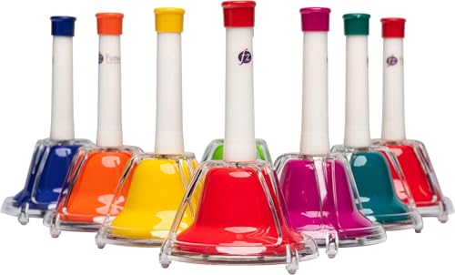 FUZEAU - 70608 - Set mit 8 Glocken - 2 in 1 - zum Schlagen - 1 Farbe = 1 Note - Original - bunt - ab 3 Jahren von Fuzeau