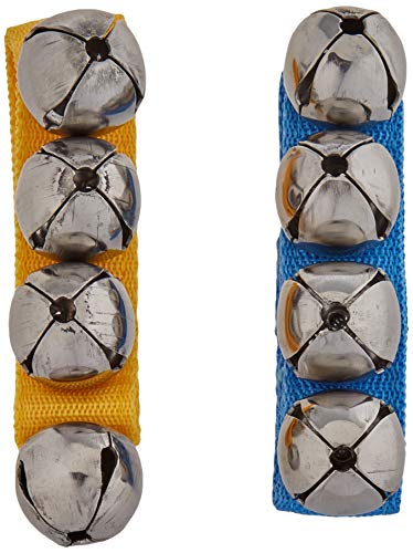 FUZEAU 8441 Armbänder (4 x Glocken Pro Armband) 1 x blau/1 x Gelb von Fuzeau