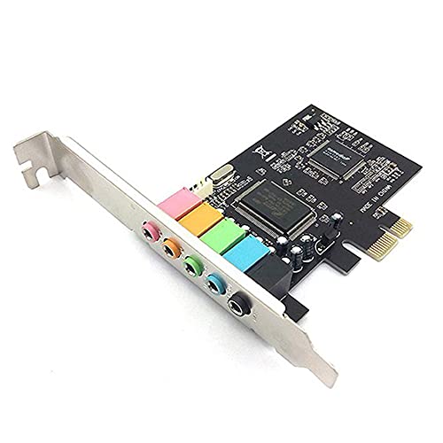 Fuzzbat Interne Soundkarte 5.1 für Low-Profile-Halterung, Pci-E Stereo 3D, Chip Cmi8738 32/64 Bit Pci Audiokarte von Fuzzbat