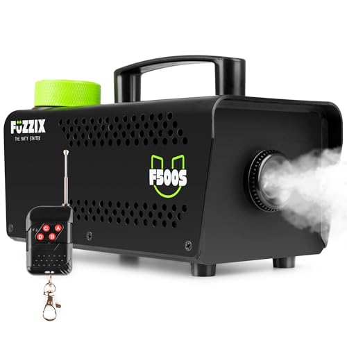 Fuzzix F500S Nebelmaschine Mini mit Funk-Fernbedienung, Nebelmaschine Halloween, 500 Watt Rauchmaschine, Fog Machine, Fogger, Smoke Machine Party, Hochzeiten, Bars Fuzzix F500S Nebelmaschine Mini mit Funk-Fernbedienung, Nebelmaschine Halloween, 500 Watt Rauchmaschine, Fog Machine, Fogger, Smoke Machine Party, Hochzeiten, Bars von Fuzzix