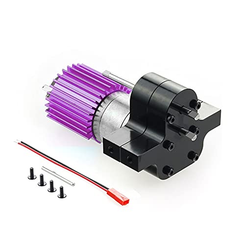 Fvoagaou Metall 370 Motor Getriebe Getriebe Box für WPL C14 C24 B24 B36 MN D90 D99 MN99S RC Auto Upgrade Teile,Schwarz von Fvoagaou