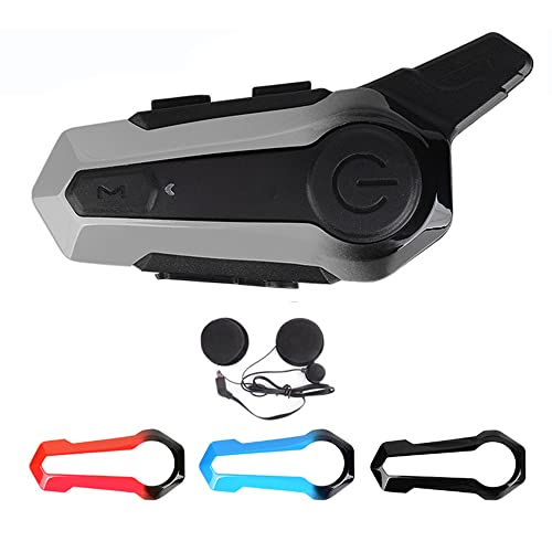 Fvoagaou Motorrad Bluetooth Helm Intercom Universal Headset mit RauschunterdrüCkung für Voll Helm 3 Farbrahmen von Fvoagaou