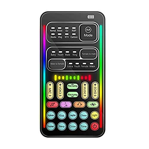 Fxndknjks 1 Set Tragbare Voice Disguiser Multifunktionale Voice Disguiser Mini Soundkarte mit 8 Soundeffekten Sound Änderungen für Handy von Fxndknjks