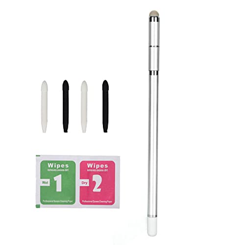 Fybida Stylus Pen Touch, Stylus Pen 4 in 1 Verschleißfeste Faserspitze Handy Tablet Malerei Handschrift Kapazitiver Stylus(Silber) von Fybida
