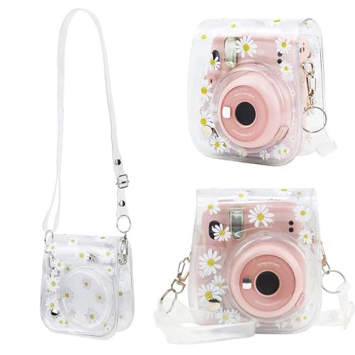 Transparente kleine Kameratasche PVC-Tasche mit Schulterriemen für Fujifilm Instax Mini 11/9/8 von Fybida