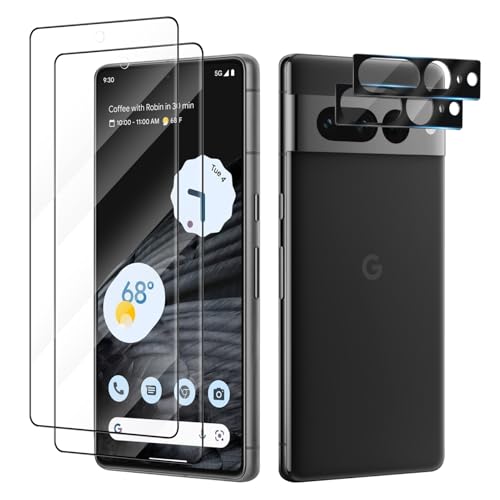 Fycyko [2+2 Pack für Google Pixel 7 Pro Bildschirmschutz+Kamera Len Schutz, Ultraschall Fingerabdruck, 9H gehärtetes Glas, HD klar kratzfest Fycyko [2+2 Pack für Google Pixel 7 Pro Bildschirmschutz+Kamera Len Schutz, Ultraschall Fingerabdruck, 9H gehärtetes Glas, HD klar kratzfest von Fycyko