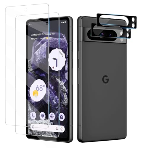 Fycyko [2+2 Pack für Google Pixel 8 Pro Bildschirmschutz+Kamera Len Schutz, Ultraschall Fingerabdruck, 9H gehärtetes Glas, HD klar kratzfest Fycyko [2+2 Pack für Google Pixel 8 Pro Bildschirmschutz+Kamera Len Schutz, Ultraschall Fingerabdruck, 9H gehärtetes Glas, HD klar kratzfest von Fycyko