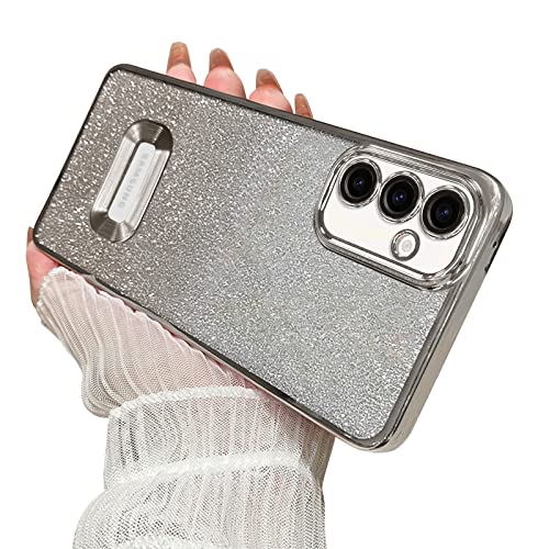 Fycyko Handyhülle für Samsung Galaxy A54 5G Hülle, Flash Aesthetic Glitzer Glitzerpapier Fashion Design Handyhülle Silikon TPU Case für Männer Mädchen Schutzhülle für Samsung Galaxy A54 - Silber Fycyko Handyhülle für Samsung Galaxy A54 5G Hülle, Flash Aesthetic Glitzer Glitzerpapier Fashion Design Handyhülle Silikon TPU Case für Männer Mädchen Schutzhülle für Samsung Galaxy A54 - Silber von Fycyko
