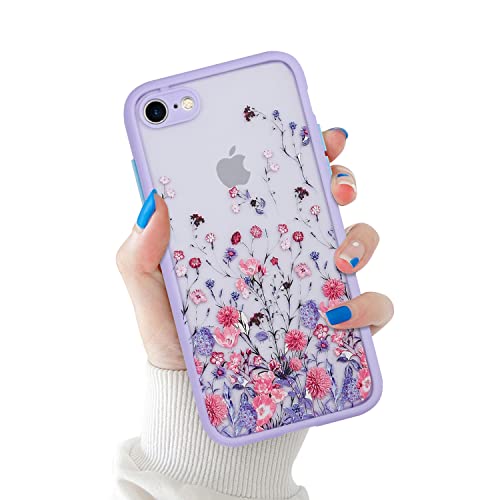 Fycyko Kompatibel mit iPhone SE 2022 Hülle/iPhone SE 2020 Case, iPhone 8 Handyhülle/iPhone 7 Schutzhülle Kameraschutz Vintage Aesthetic Blumen Muster Stoßfeste Cover für iPhone 7/8/SE 4,7 Zoll-Lila Fycyko Kompatibel mit iPhone SE 2022 Hülle/iPhone SE 2020 Case, iPhone 8 Handyhülle/iPhone 7 Schutzhülle Kameraschutz Vintage Aesthetic Blumen Muster Stoßfeste Cover für iPhone 7/8/SE 4,7 Zoll-Lila von Fycyko