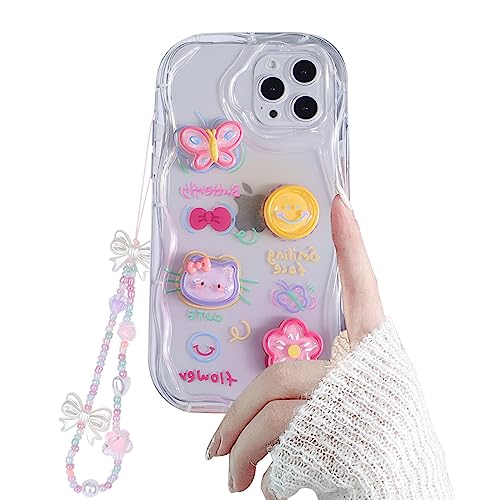 Fycyko Niedliche Handyhülle für iPhone 14 Pro Max Hülle Glitzer Schmetterling Blume Katze mit Perle Floral Phone Charm Kette, klar funkelnd, stoßfest, flexibel, asetisches Design für iPhone 14 Pro Max Fycyko Niedliche Handyhülle für iPhone 14 Pro Max Hülle Glitzer Schmetterling Blume Katze mit Perle Floral Phone Charm Kette, klar funkelnd, stoßfest, flexibel, asetisches Design für iPhone 14 Pro Max von Fycyko