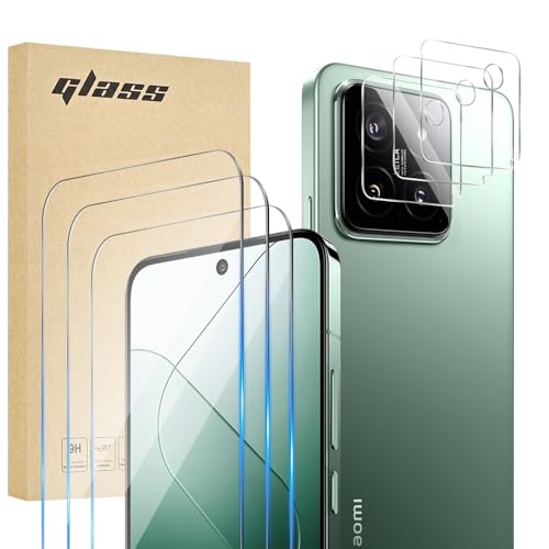 Fycyko Panzerglas und Kameraschutz für Xiaomi 14, 3 Stück Schutzfolie+3 Stück Panzerglas Kamera, 9H-Härte Displayschutzfolie, Klar, Antistatisch, Kratzfest Fycyko Panzerglas und Kameraschutz für Xiaomi 14, 3 Stück Schutzfolie+3 Stück Panzerglas Kamera, 9H-Härte Displayschutzfolie, Klar, Antistatisch, Kratzfest von Fycyko