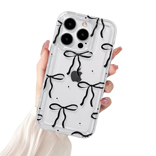 Fycyko Schutzhülle für iPhone 14 Pro Max, transparent, niedlich, stilvoll, ästhetisches Schleifen-Design, weiches TPU, stoßfest, für iPhone 14 Pro Max Fycyko Schutzhülle für iPhone 14 Pro Max, transparent, niedlich, stilvoll, ästhetisches Schleifen-Design, weiches TPU, stoßfest, für iPhone 14 Pro Max von Fycyko