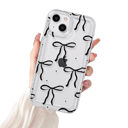 Fycyko Schutzhülle für iPhone 15 Plus/14 Plus, transparent, niedlich, stilvoll, ästhetisch, Schleifen-Design, weiches TPU, stoßfest, für iPhone 15 Plus/14 Plus Fycyko Schutzhülle für iPhone 15 Plus/14 Plus, transparent, niedlich, stilvoll, ästhetisch, Schleifen-Design, weiches TPU, stoßfest, für iPhone 15 Plus/14 Plus von Fycyko