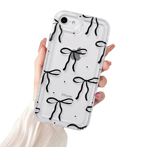 Fycyko Schutzhülle für iPhone SE/7/8, transparent, niedlich, stilvoll, ästhetisches Schleifen-Design, weiches TPU, stoßfest, Schutzhülle für iPhone SE/7/8 Fycyko Schutzhülle für iPhone SE/7/8, transparent, niedlich, stilvoll, ästhetisches Schleifen-Design, weiches TPU, stoßfest, Schutzhülle für iPhone SE/7/8 von Fycyko