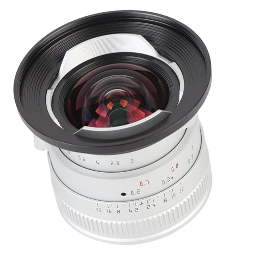 12mm F2.0 APS C Festfokus -Kamera -Objektiv E -Halterung für A6400 A6500 A6600 ZVE10 ZVE1 A7II A73 (Silver) von Fydun
