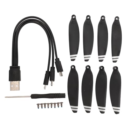 8pcs 2,5 -Zoll -Propeller mit Niedrigem Rausch -Propellern Ersatzblätter Leichtes Stabiles Kunststoffmaterial für E88 E58 RC -Drohnenquadcopter von Fydun