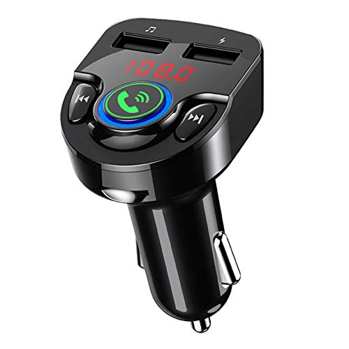 Auto Bluetooth FM Transmitter, Fydun G32 12-24V Auto Ladegerät Freisprechanruf Speicherkarte MP3 Player/WMA/WAV Format A2DP Schnellladung Waterproof Auto Radio Adapter von Fydun