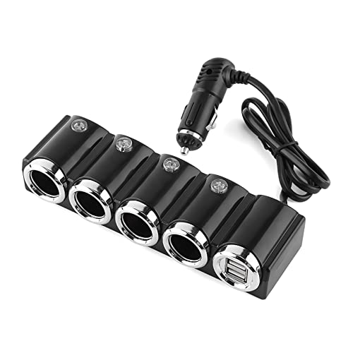 Auto Ladegerät Adapter, Fydun Universal Auto Zigarettenanzünder Splitter Power Ladegerät Adapter Mehrfach Steckdose Splitter mit 4-Socket DC 12 V / 24 V von Fydun