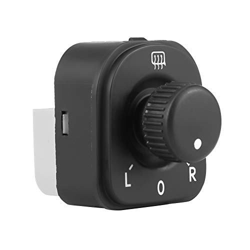 Auto Seitenspiegel Kontrollschalter, Fydun ABS Kunststoff Seitenspiegel Bedienknopf Schalter für 1K0959565H 1K0959565F 1K0959565K Schwarz von Fydun