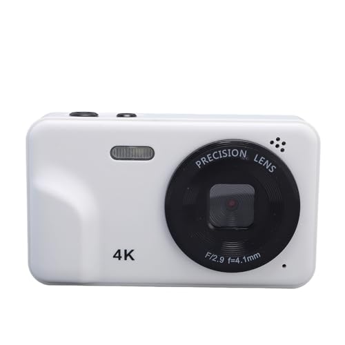 Digitalkamera 48MP 1080p Auto Focus 5X Zoom 2.0 -Zoll -Bildschirm Student Tragbare Kompaktkamera (White) von Fydun