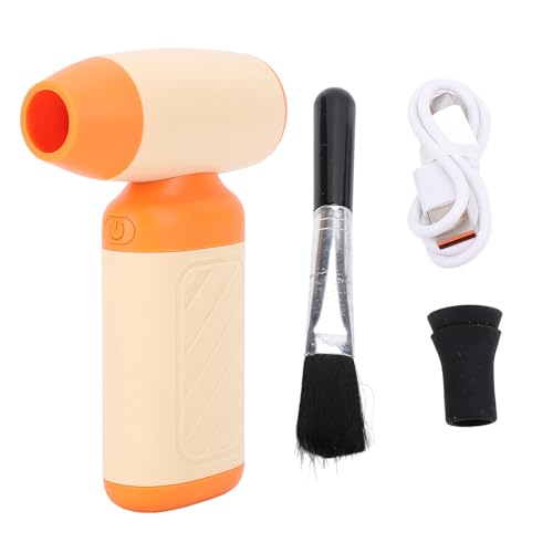 Electric Air Duster 130000 U/Min Starker Wind - -Lüfter für PC -Hausreinigung (ORANGE) von Fydun