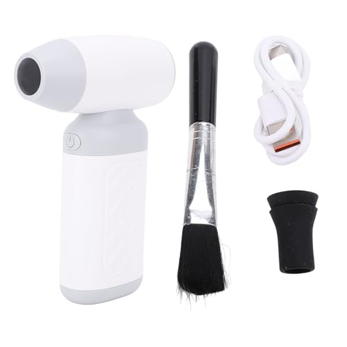Electric Air Duster 130000 U/Min Starker Wind - -Lüfter für PC -Hausreinigung (White) von Fydun