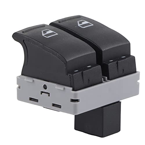 Fensterschalter, Fydun Wasserdicht Auto Elektrische Fensterheber Hauptschalter Regler 7E0959855A Fit für Transporter T5 2005-2009 7E09 (Schwarzer) von Fydun
