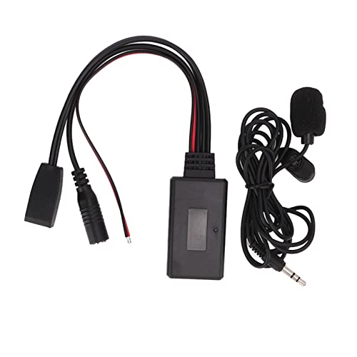 Fydun Auto Bluetooth-Modul, 10-Pin-Bluetooth-Audio-Aux-IN-Adapterkabel Hände Frei mit Mikrofon Ersatz für E46 1999-2006 von Fydun