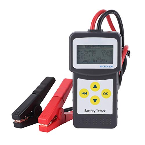 Fydun Autobatterietester MICRO‑200 12 V Auto CCA Batterietester Kapazitätsanalysator mit USB Schnittstelle und Verbindungsclip Selbstdiagnosetool von Fydun
