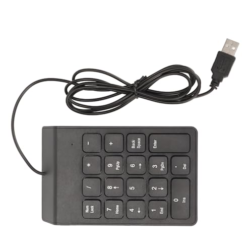 Fydun Kabelgebundener Nummernblock mit 18 Tasten, Ergonomisches USB-Plug-and-Play, Leises Tippen, Ziffernblock für PC, Laptop, Desktop 2, Professionelles Zubehör (1 Packung) von Fydun