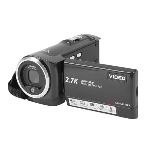 Fydun Videokamera Camcorder Recorder 2.7K 50 MP 16x Digital Zoom mit 2,8 -Zoll -LCD -Drehbildschirm LED -Fülllicht Fydun Videokamera Camcorder Recorder 2.7K 50 MP 16x Digital Zoom mit 2,8 -Zoll -LCD -Drehbildschirm LED -Fülllicht von Fydun