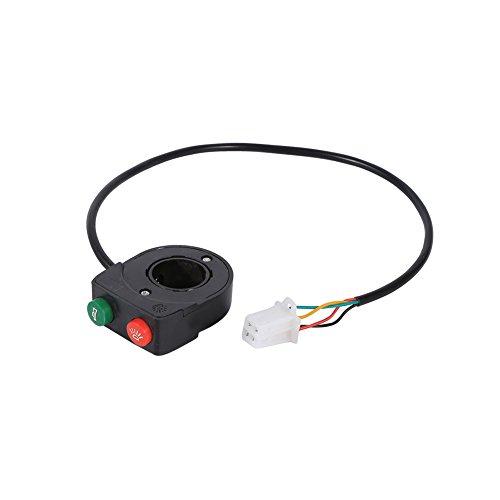 Hupen Schalter, Fydun 12V wasserdichte Hupenschalter Schwarz EIN Aus Taste Lenkerschalter für Motorroller Hupen Schalter, Fydun 12V wasserdichte Hupenschalter Schwarz EIN Aus Taste Lenkerschalter für Motorroller von Fydun