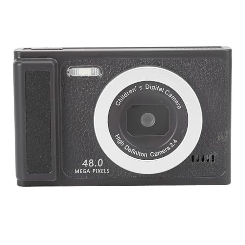 Kompakte Digitalkamera 48MP 1080p Hochauflösend 8X Zoom Auto Focus in Fill Light 2,4 -Zoll -Bildschirm für die Reise (Black) von Fydun