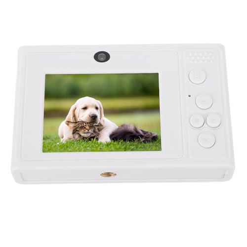 Kompakte Digitalkamera 48MP 1080p Hochauflösend 8X Zoom Auto Focus in Fill Light 2,4 -Zoll -Bildschirm für die Reise (White) von Fydun