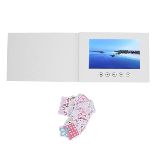 LCD -Bildschirm Video Grußkarte 720p HD Video -Wiedergabe für Hochzeit Weihnachten DIY (10 Zoll) von Fydun