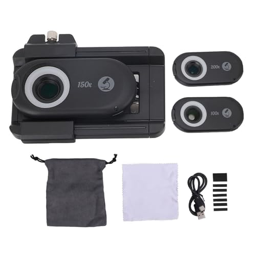 Telefon -Mikroskop -Objektiv 3 in 1 LED Ultra Violet Light CPL 100x 150x 200x HD Zoom Smartphone -Kamera -Anhang Telefon -Mikroskop -Objektiv 3 in 1 LED Ultra Violet Light CPL 100x 150x 200x HD Zoom Smartphone -Kamera -Anhang von Fydun