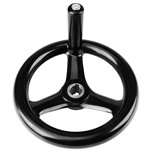 Drehmaschine Handrad, 18 * 200mm Schwarzes Rundes 3-Speichen-Kunststoff-Maschinenhandrad Mit Drehbarem Griff, Für Industrielle Schleifmaschinen, Fräsmaschine Drehmaschine Handrad, 18 * 200mm Schwarzes Rundes 3-Speichen-Kunststoff-Maschinenhandrad Mit Drehbarem Griff, Für Industrielle Schleifmaschinen, Fräsmaschine von Fyearfly