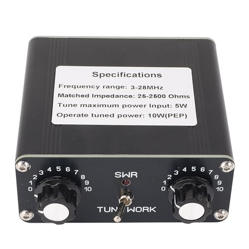 Manueller Antennen-Tuner, Signa.l Radio ORP Frequenzregler 5 W 3 – 28 MHz Ein Koaxialantennen-Tuner, für Ham CW Manueller Antennen-Tuner, Signa.l Radio ORP Frequenzregler 5 W 3 – 28 MHz Ein Koaxialantennen-Tuner, für Ham CW von Fyearfly
