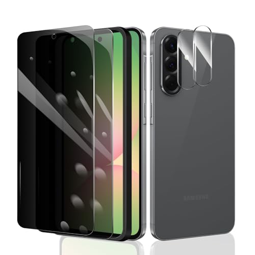 2 Stück Sichtschutz Schutzfolie für Samsung Galaxy A56 + 2 Stück Kameraschutz mit einfachem Befestigungswerkzeug, Anti-Spy Panzer Schutz Glas, Anti-Spionage Panzerfolie, gehärtetem Glas 2 Stück Sichtschutz Schutzfolie für Samsung Galaxy A56 + 2 Stück Kameraschutz mit einfachem Befestigungswerkzeug, Anti-Spy Panzer Schutz Glas, Anti-Spionage Panzerfolie, gehärtetem Glas von Fylnatc