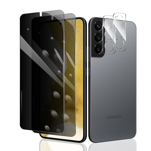 2 Stück Sichtschutz Schutzfolie für Samsung Galaxy S22+/S22 Plus + 2 Stück Kameraschutz, Anti-Spy Panzer Schutz Glas, Anti-Spionage Panzerfolie, Display Sichtschutzfolie aus gehärtetem Glas 2 Stück Sichtschutz Schutzfolie für Samsung Galaxy S22+/S22 Plus + 2 Stück Kameraschutz, Anti-Spy Panzer Schutz Glas, Anti-Spionage Panzerfolie, Display Sichtschutzfolie aus gehärtetem Glas von Fylnatc