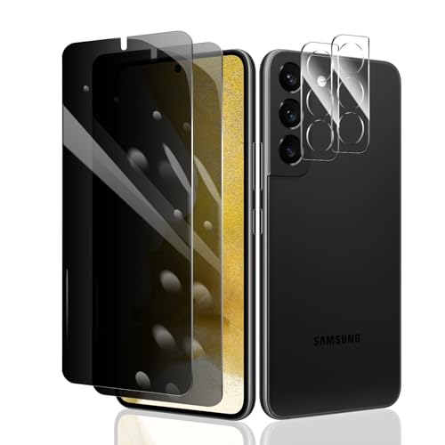 2 Stück Sichtschutz Schutzfolie für Samsung Galaxy S22 + 2 Stück Kameraschutz, Anti-Spy Panzer Schutz Glas, Anti-Spionage Panzerfolie, Display Sichtschutzfolie aus gehärtetem Glas 2 Stück Sichtschutz Schutzfolie für Samsung Galaxy S22 + 2 Stück Kameraschutz, Anti-Spy Panzer Schutz Glas, Anti-Spionage Panzerfolie, Display Sichtschutzfolie aus gehärtetem Glas von Fylnatc