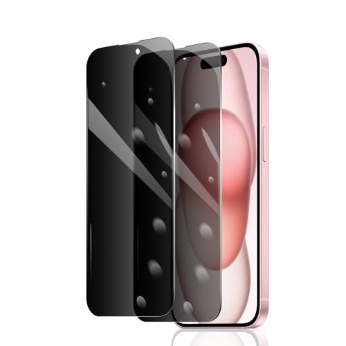 2 Stück Sichtschutz Schutzfolie für iPhone 15/15 Pro/16, Anti-Spy Panzer Schutz Glas, Anti-Spionage Panzerfolie, Display Sichtschutzfolie aus gehärtetem Glas, Privacy Schutzglas, Anti- Kratzer 2 Stück Sichtschutz Schutzfolie für iPhone 15/15 Pro/16, Anti-Spy Panzer Schutz Glas, Anti-Spionage Panzerfolie, Display Sichtschutzfolie aus gehärtetem Glas, Privacy Schutzglas, Anti- Kratzer von Fylnatc